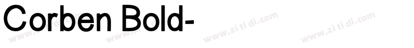 Corben Bold字体转换